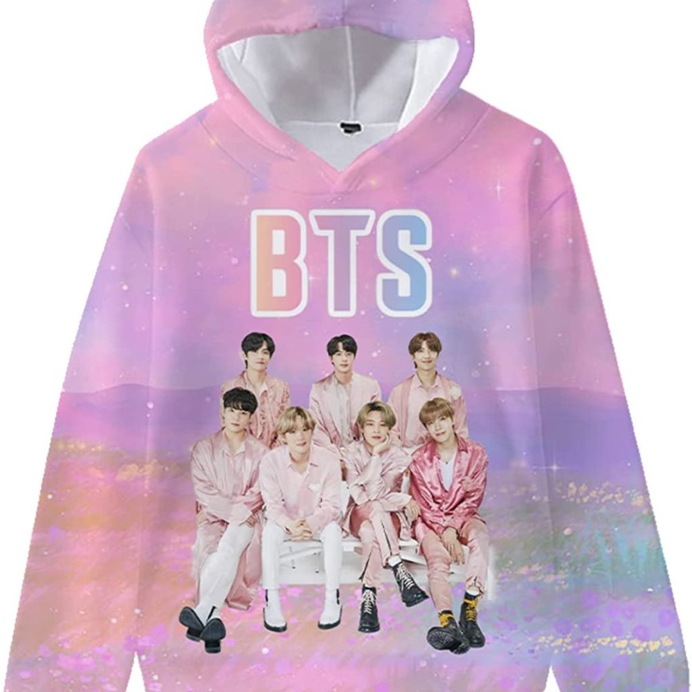 New BURST BANG Love Yourself 3D Printed Hooded Novelty Graphic Woman Hoo…